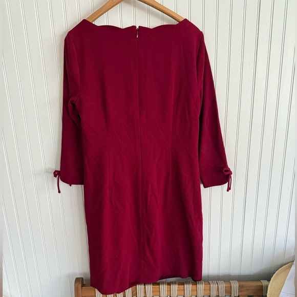 Talbots Red Long Sleeve Dress Size 2 - Picture 6 of 6